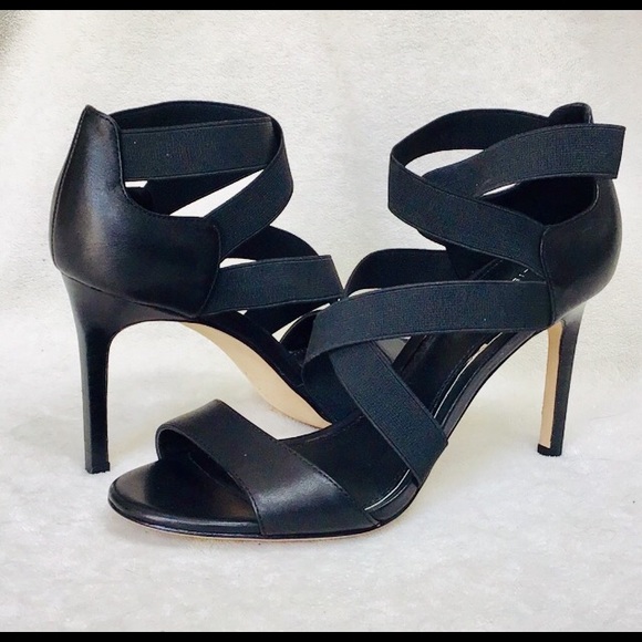 TAHARI Leather Heels in Black NEW - Picture 6 of 6